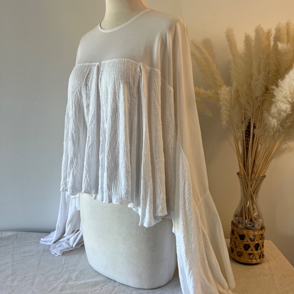 NWT Free People white blouse - Picture 2 of 8